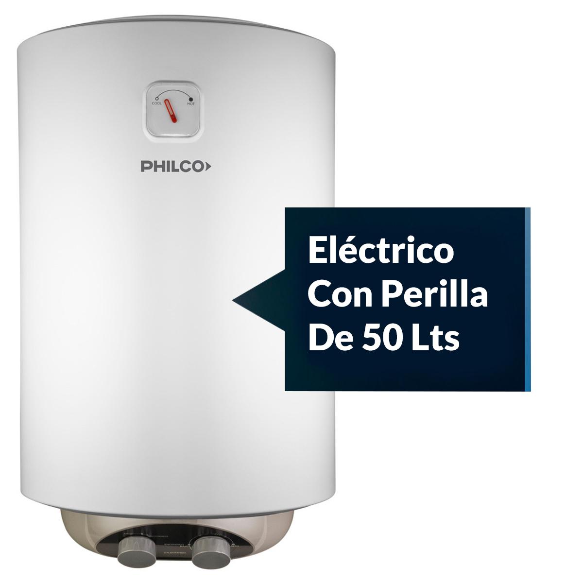 Termotanque Electrico 1500w Philco Phte050b2 50lts Color Blanco
